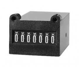 Trumeter E760 Series Non-Reset Totalizing Counter, 12 V DC, 10 CPS, front mount-