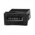 Trumeter H37 Series Non-Reset Hour Meter, 24 V AC, 60 Hz, spring clip-