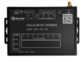 Trumeter IOT-GATEWAY-ETH Passerelle IdO avec connexion Ethernet pour APM, acc&amp;egrave;s au tableau de bord en ligne en nuage de 24 mois, 4 m-