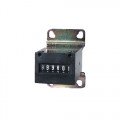 Trumeter KE 610 Series Non-Reset Totalizing Counter, 120 V AC, 10 CPS, front and base mount-