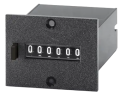 Trumeter MK Series 6-Digit Totalizing Counter, 110 V DC, 18 CPS, manual button, screw panel mount,-