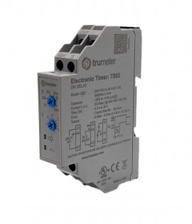 Trumeter TS Series Timer Switch Relay, 240 V AC and 24 V AC/DC, ON-delay, 1 C/O, DIN rail-