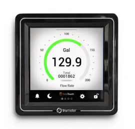 Trumeter VT-FLOW-LV Indicateur de d&amp;eacute;bit et totalisateur, &amp;eacute;cran tactile, 12 &amp;agrave; 24 V CA/CC-
