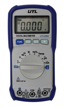 UEi UTLDM2 Auto Ranging Digital Multimeter, 600 V, 10 A-