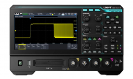 UNI-T MSO1154HD HD Oscilloscope with REAL 12-bit resolution, 150MHz, 2.5 GSa/s, 4 CH, Memory Depth: 100 Mpts, 1,000,000 wfm/s, 7" HD multi-touch display-