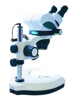 VEE GEE 1371ZL Binocular Stereozoom Microscope with 0.7x to 4.5x magnification, LED illumination-