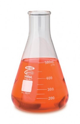 VEE GEE 20231-25 Glass Erlenmeyer Flask, 25 mL-