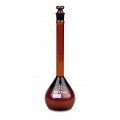 VEE GEE 2307A-1000 SIBATA Class A Low-Actinic Amber Volumetric Flask, 1000 mL-