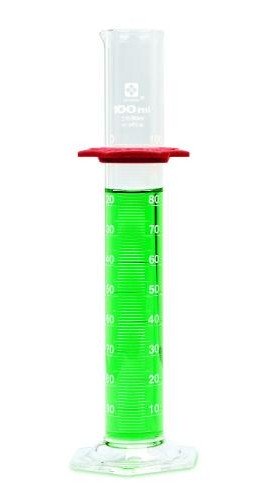 VEE GEE 2351A-25 SIBATA Glass Graduated Cylinder, class A, 25 mL-