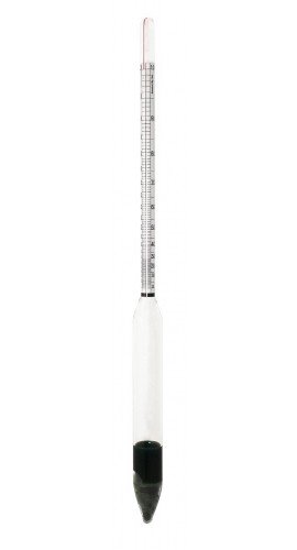 VEE GEE 6612-2TS Alcohol Hydrometer with thermometer, Tralle and Proof scales-