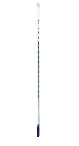 VEE GEE 80701 Total Immersion Blue Liquid Thermometer, -30 to 120&amp;deg;F, 12&amp;quot; length-