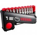Vessel IB11P02U Ensemble d'embouts &amp;agrave; chocs avec porte-embout magn&amp;eacute;tique, lot de 11-