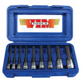 VIM Tools XZN400 Triple Square Bit Set, 9-piece, 4&amp;quot; long-