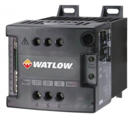 Watlow DIN-A-MITE B Three-Phase/Three-Leg Power Controller, 277 to 600 V AC, 4.5 to 32 V DC input-