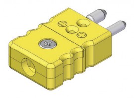 Watlow SCM-T-WAT Type-T Standard Connector, 425&amp;deg;F, male plug-