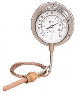 Weiss 35BL150-15 Surface Mount Thermometer with 15&#039; Capillary, 0 to 150&amp;deg;F-