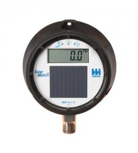 Weiss DUGY3-060-2L Solar-Powered Pressure Gauge, 60 psi, &amp;frac12;&amp;quot; NPT-