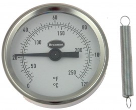 Brannan 33/401/0 Clip-On Hot Water Pipe Thermometer-