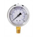 Weksler Glass 251L4PA Glycerin Filled Gauge with bottom connection, 2.5&amp;quot; (63.5 mm) dial, 0 to 15 psi-