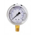 Weksler Glass 251L4PL Glycerin Filled Gauge with bottom connection, 0 to 1500 psi, 2.5&amp;quot; dial-