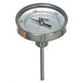 Weksler Glass 3BK04DG Bimetal Thermometer, 0 to 250&amp;deg;F/20 to 120&amp;deg;C, 4&amp;quot; stem-