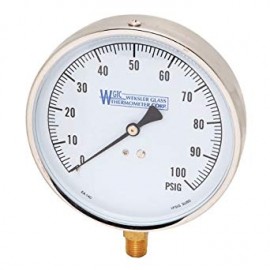 Weksler Glass EA14PDOM Manom&amp;egrave;tre &amp;agrave; double &amp;eacute;chelle, 60 psi/kPa, 114.3 mm-