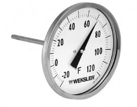 Weksler 5AA04DQ Dial Thermometer, 50/300 F/C-