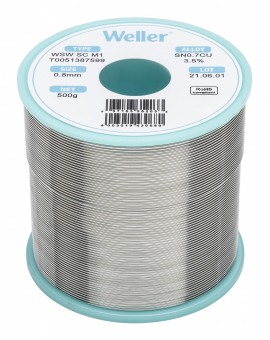 Weller T0051387599 WSW SC M1 Solder Wire, &amp;Oslash;0.031&amp;quot;, 17.637 oz-