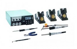 Weller WXR3002 Three Channel Rework Station, with WXHAP200, WXDP120 and WXP120-
