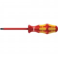 Wera 05004784001 Tournevis &amp;agrave; pointe carr&amp;eacute;e isol&amp;eacute;, #2, 8&amp;quot;-