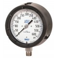 WIKA 233.34 Pressure Gauge, -30 inHg/0, 4.5&amp;quot; dial, &amp;frac12;&amp;quot; NPT lower mount, black thermoplastic-