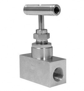 Winters NVA2023N Straight Body Stainless-Steel NACE Needle Valve, 1&quot; female to 1&quot; female NPT, 6,000 psi-