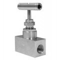 Winters NVA3002N Straight Body Stainless-Steel NACE Needle Valve, 0.75&quot; male to 0.5&quot; female NPT, 10,000 psi-