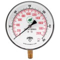 Winters PCT326LF Lead Free Contractor Gauge, 4.5&quot; Dial, 0/300 PSI/KPA, 1/4&quot; NPT LM-