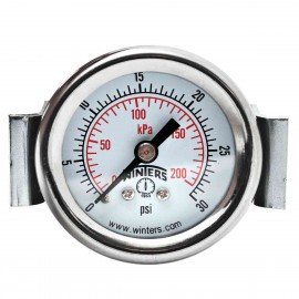 Winters PEU1400UC Economy Panel Mounted Gauge, 1/5&quot; Dial, 0-30 PSI/KPA, 1/8&quot; NPT-