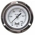 Winters PFP3782 Premium Stainless-Steel Liquid Filled Pressure Gauge for panel mounting, 0/60 psi/kPa-