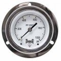 Winters PFP3798 Premium Stainless-Steel Liquid Filled Pressure Gauge for panel mounting, 0/20,000 psi/kPa-