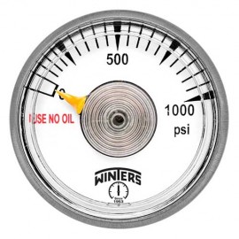 Winters PSP1250200 Spiral Tube Gauge, 0/200 PSI, 1.25" Dial, 1/8" NPT-