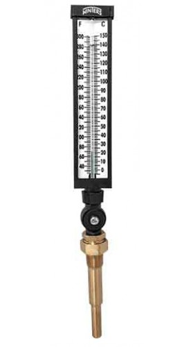 Winters TIM101ALF Industrial 9&amp;quot; Lead-Free Thermometer, 3.5&amp;quot; Aluminum Case, -40 to 110&amp;deg;F (-40 to 40&amp;deg;C)-