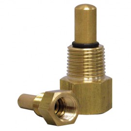 Winters TST025 Brass Thermowell, 1/4&amp;quot; NPTM Standard-