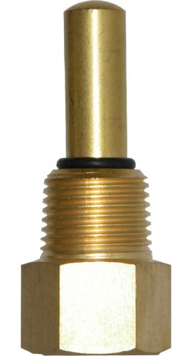 Winters TST050 Brass Thermowell, 1/2&amp;quot; NPTM Standard-