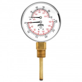 Winters TTD399 Tridicator, 0 to 250 psi/kPa, &amp;frac12;&amp;quot; NPT bottom-