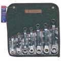 Wright Tool 9446 Ratcheting Wrench Set, 12-point offset metric, 7-piece-