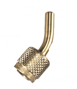 Yellow Jacket 19086 Vacuum Fitting with CH11 gasket, 3/8&amp;quot; 45&amp;deg; Female fl.-