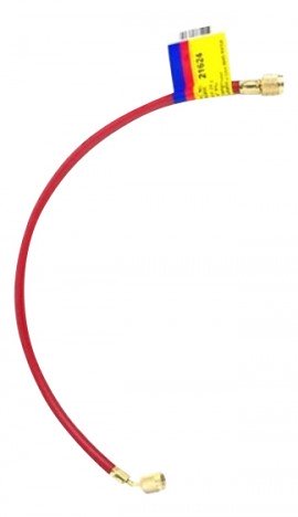 Yellow Jacket 21624 HAV-24 Boyau de charge rouge 609.6 mm, raccord standard HAV, PLUS II<sup>MC</sup> 6.35 mm-