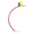 Yellow Jacket 21712 HAV-144 12&#039; Red Charging Hose, HAV standard fitting, PLUS II&amp;trade; 1/4&amp;quot;-