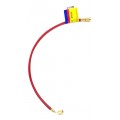 Yellow Jacket 21799 HAV-1200 100&#039; Red Charging Hose, HAV standard fitting, PLUS II&amp;trade; 1/4&amp;quot;-