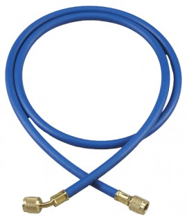 Yellow Jacket 25248 HAVBV-48 Boyau bleu de 1.22 m avec valve FlexFlow, PLUS II<sup>MC</sup> 6.35 mm-
