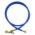 Yellow Jacket 29375 Plus II&amp;trade; Hose with 1/4&amp;quot; compact ball valve fittings, 75', blue-