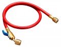 Yellow Jacket 29710 Plus II&amp;trade; Hose with 1/4&amp;quot; compact ball valve fittings, 10&#039;, red-